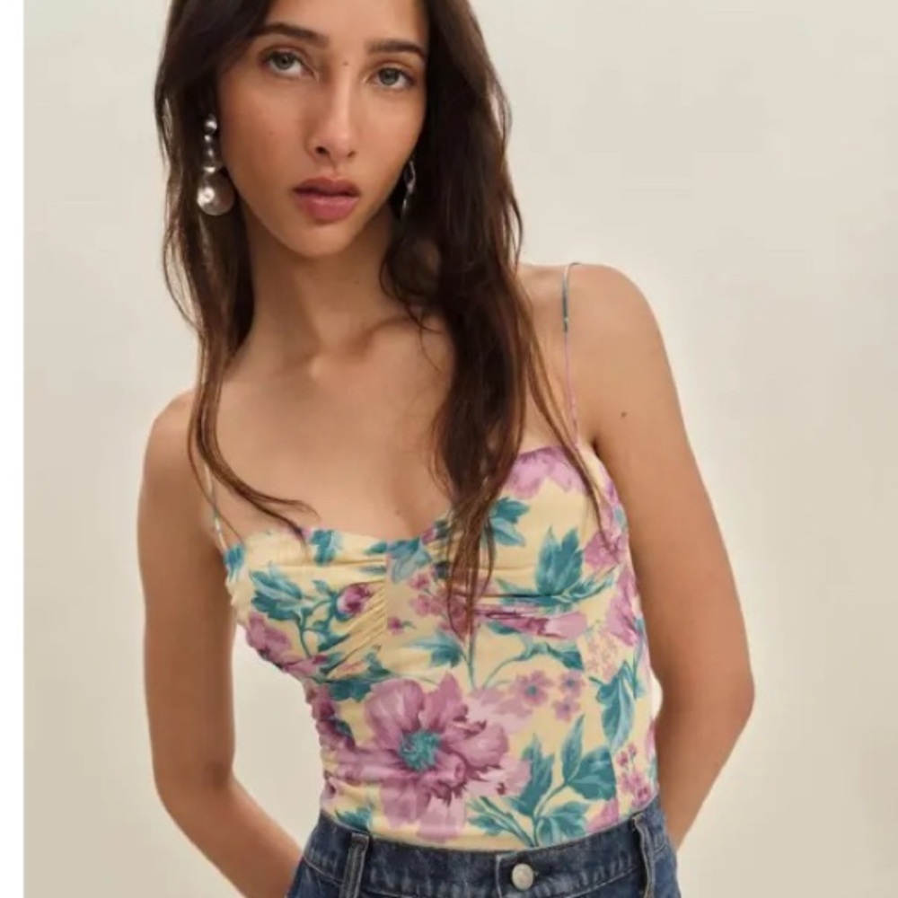 Floral Spaghetti Strap Top